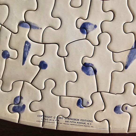 Vintage 1965 Springbok THE CAVALIER Picasso Art Round 100% COMPLETE Puzzle C920 - Picture 11 of 11